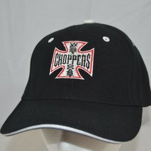 West Coast Chopper Black/White/Red Baseball Cap Ad
